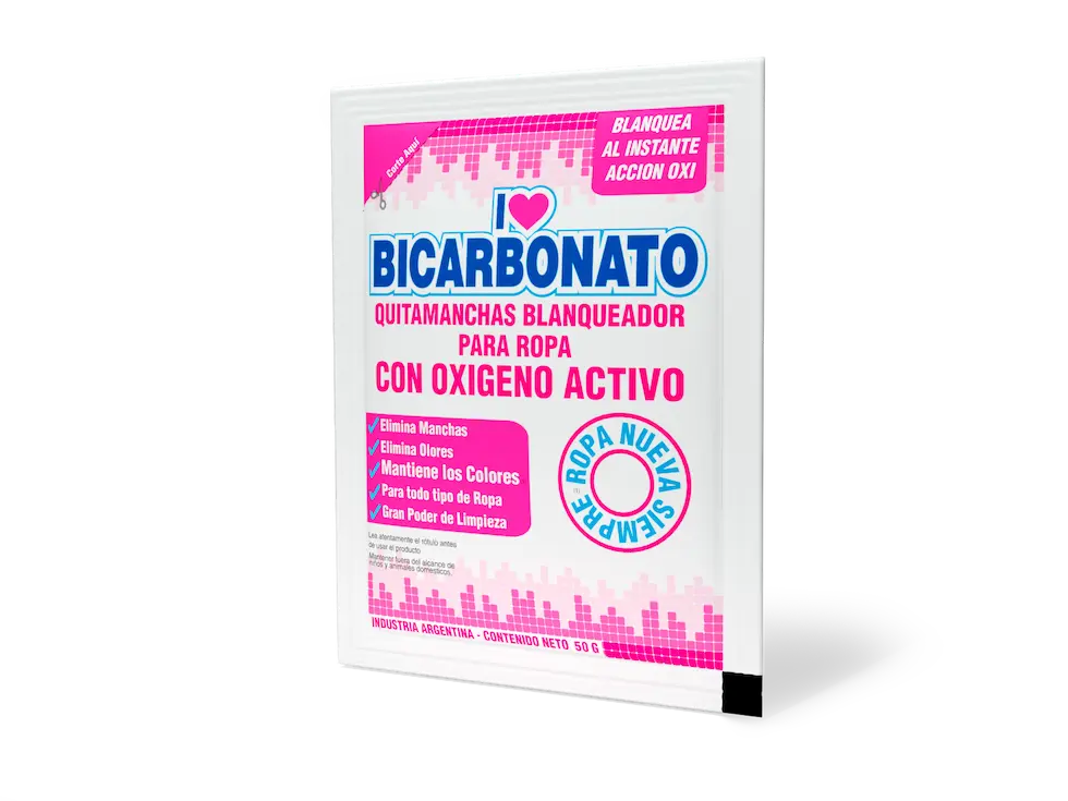 I LOVE BICARBONATO OXI para blanquear y quitar manchas de la ropa.